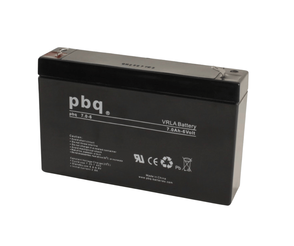 Akumulator AGM 6V 7Ah PBQ - Wąski typ VRLA do zabawek i UPS | KABE