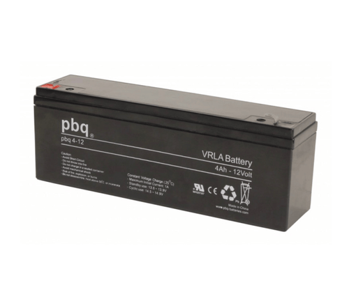 Akumulator AGM 12V 4Ah PBQ - Wąski typ slim (195mm) do UPS i oświetlenia | KABE