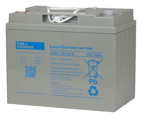 CPXC 78-12 HE – Akumulator Pb-C AGM 12V 87Ah (Lead Carbon, ekstremalna żywotność cykliczna)