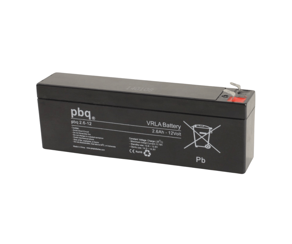 Akumulator AGM 12V 2,6Ah PBQ - Wąski typ long do oświetlenia awaryjnego | KABE