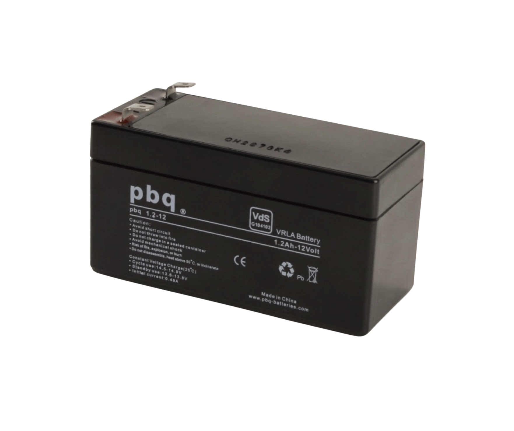 Akumulator AGM 12V 1,2Ah PBQ – Wąski Profil (43mm) do Elektroniki i Alarmów | KABE