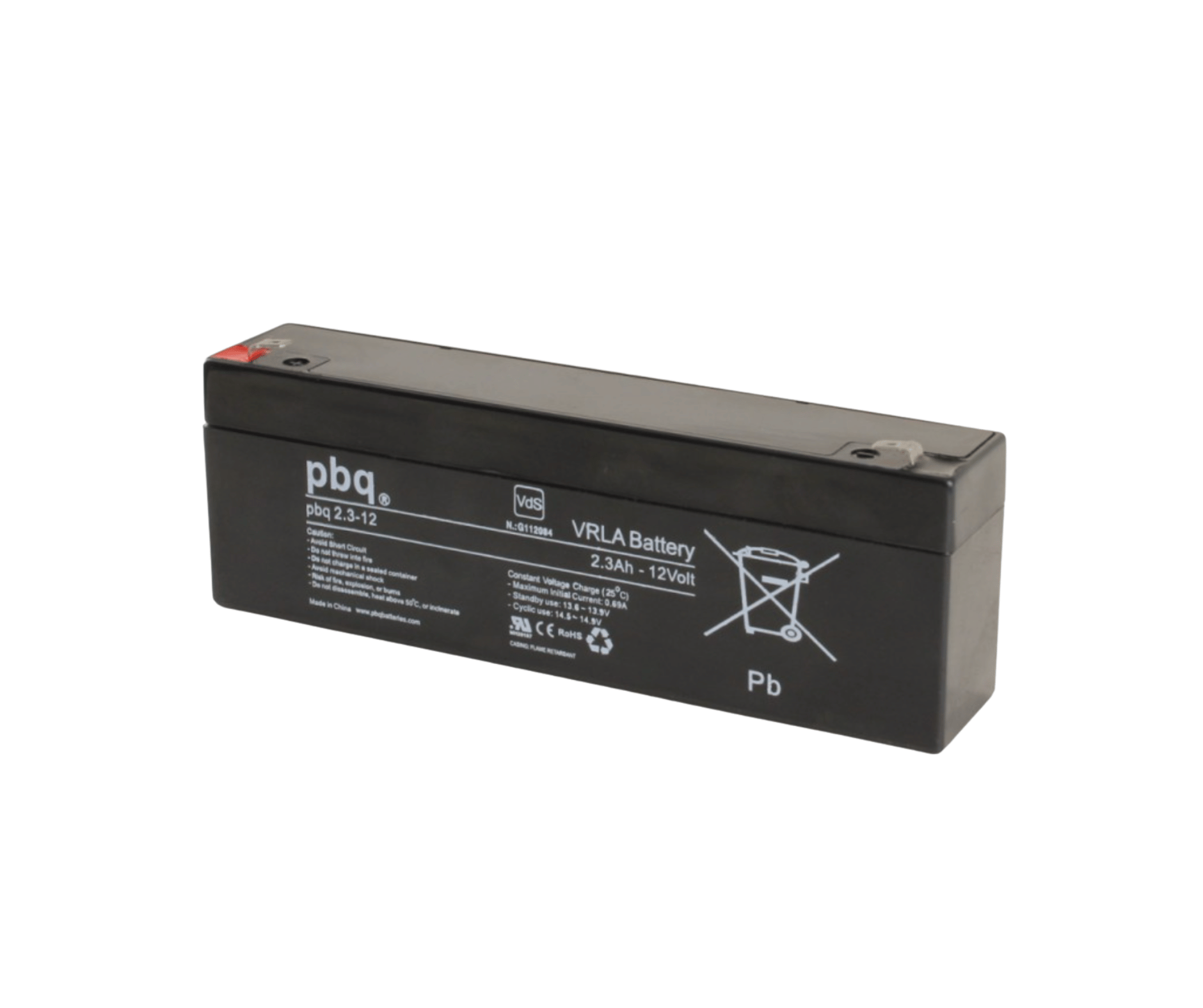 Akumulator AGM 12V 2,3Ah PBQ – Typ Long (Wąski) do Oświetlenia Ewakuacyjnego | KABE