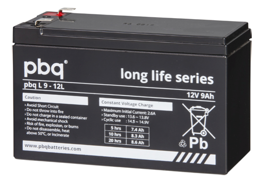Akumulator PBQ L 9-12L – Akumulator VRLA AGM Long Life 12V 8.6Ah ( długa żywotność)
