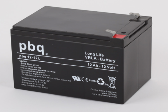 Akumulator PBQ L 12-12L – Akumulator VRLA AGM Long Life 12V 12Ah ( długa żywotność)